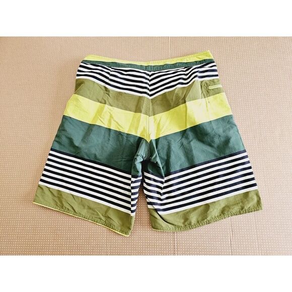 Patagonia Stretch Planing Board Shorts Mens 34 Multi-stripe Button Lace Up - Picture 5 of 6